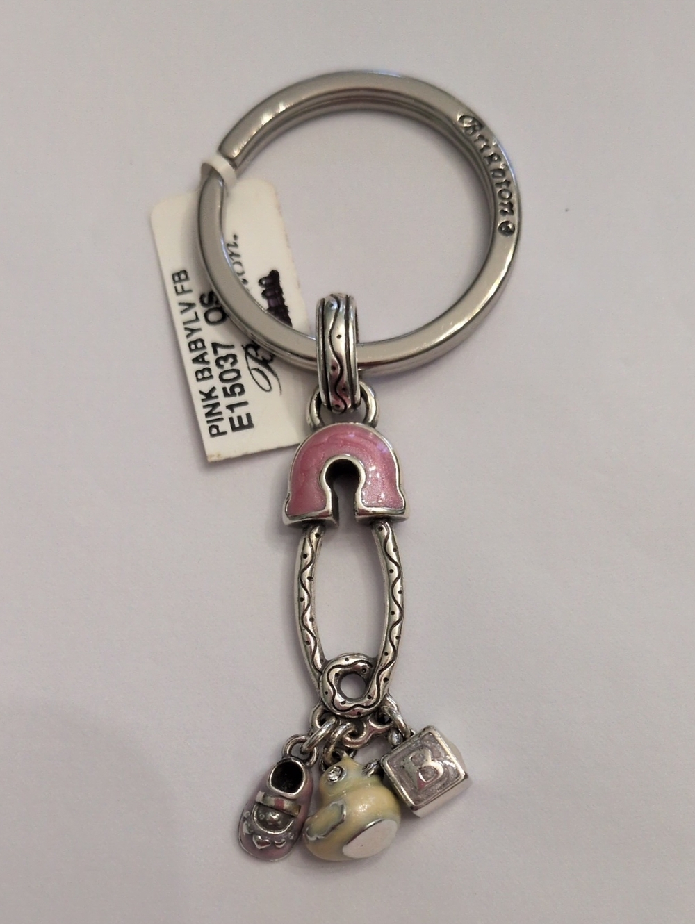Brighton Baby Safety Pin Keychain NWT